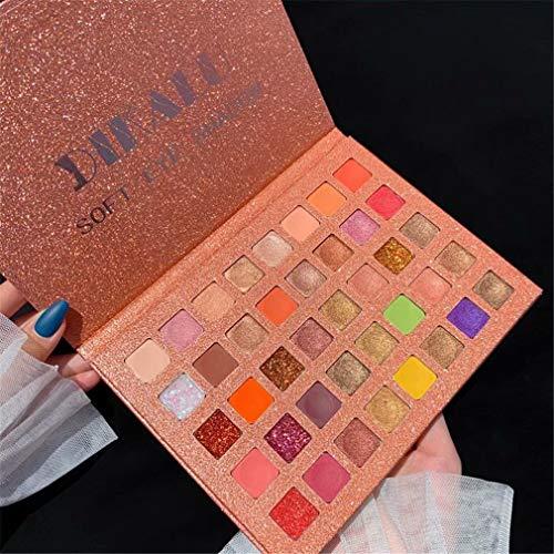 DREZEA DREZEA Eyeshadow Palette Shimmer Glitter Palett Professional 40 Colors Natural Long-Lasting Eyeshadow Cosmetic Waterproof Eyeshadows
