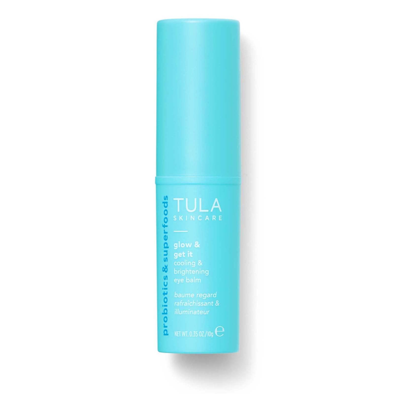 TULA TULA Skin Care 24-7 Power Swipe Hydrating Day & Night Treatment Eye Balm 0.23 oz + Glow & Get It Cooling & Brightening Eye Balm 0.35 oz, 2 Piece Set