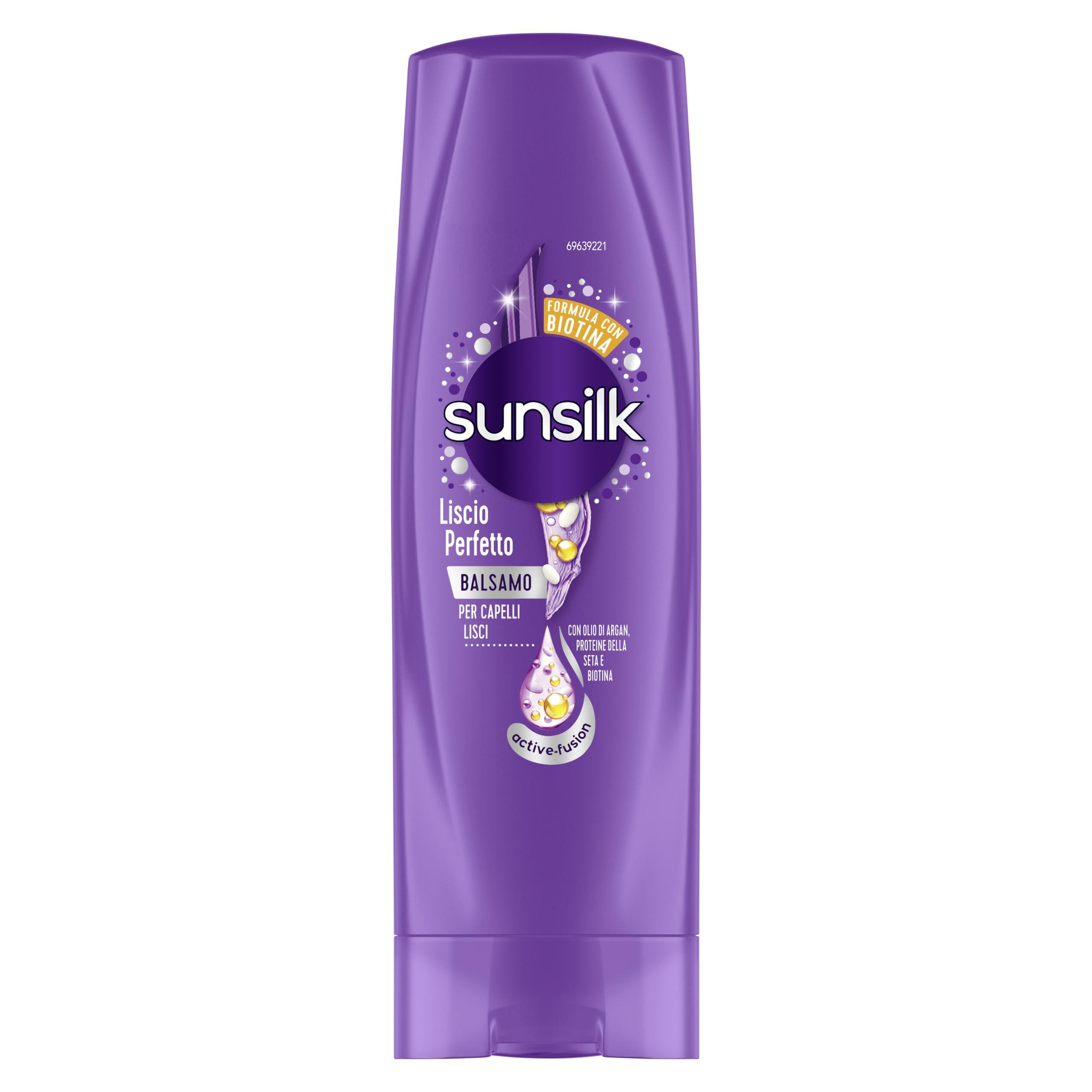 sunsilk sunsilk Conditioner Liscio Perfetto for Straight Hair 200 ml, 6.7 Fl Oz - Made in italy, Purple
