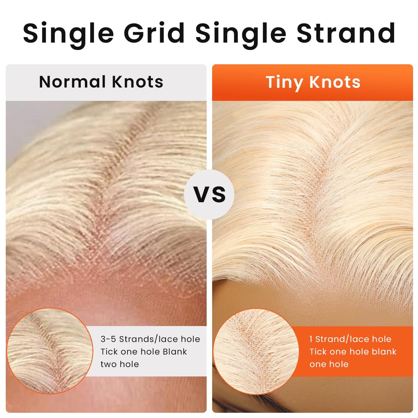 MEGALOOK MEGALOOK Blonde 613 Bob Wig Human Hair Ready To Go Glueless Pre Cut 65 Closure Blonde Wig Human Hair 200% Density Straight 613 Bob Wigs Real Pre Bleached Tiny Knots 12 Inch