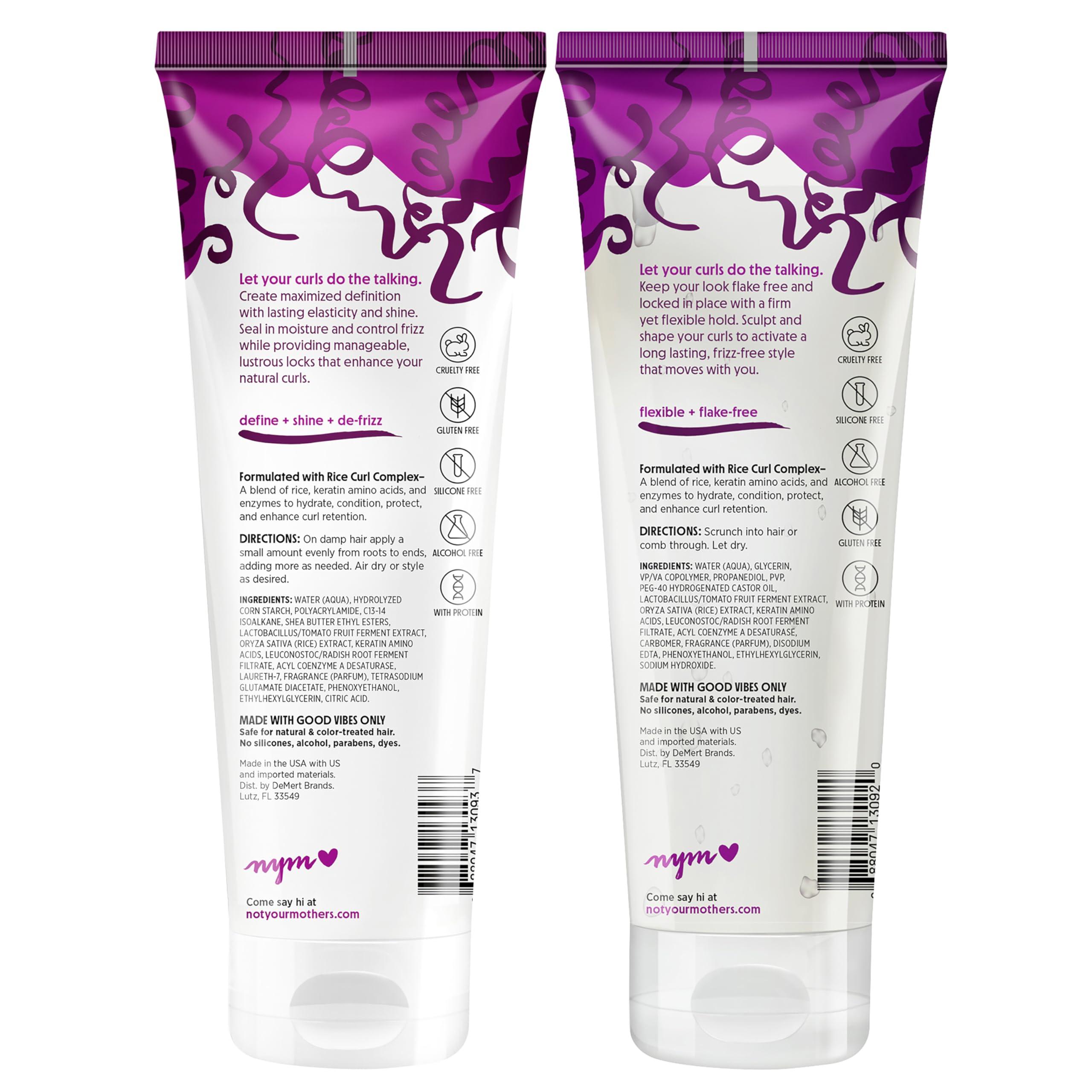 Not Your Mother's Not Your Mother\'s Curl Talk Frizz Control Sculpting Gel & Defining Cream (2-Pack) - 9.7 fl oz - Formulated with Rice Curl Complex - All Curl Types