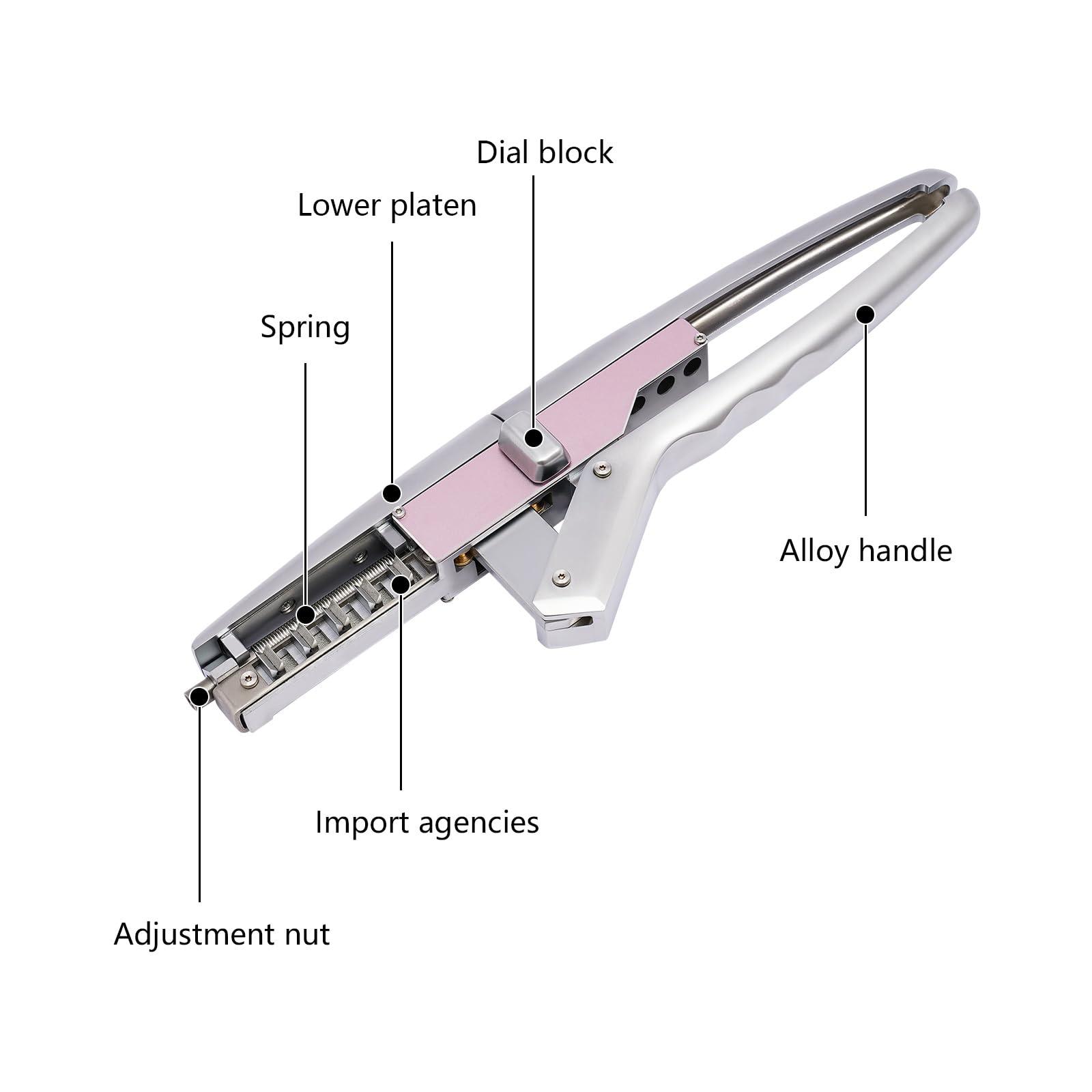 Mgorgeous 6D Hair Extensions Machine Kit, 2nd Generation Combline Hair Extension Kit 30 Min Fast Professional Hair Extension Equipment for Home Use and Barber Salon