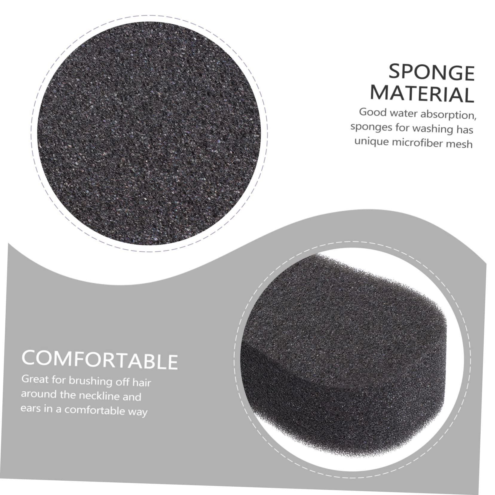 NOLITOY NOLITOY 20pcs Sponge Facial Cleansing Hair Removal Facial Sponges Hairdressing Neck Duster Brush Haircut Face Brush