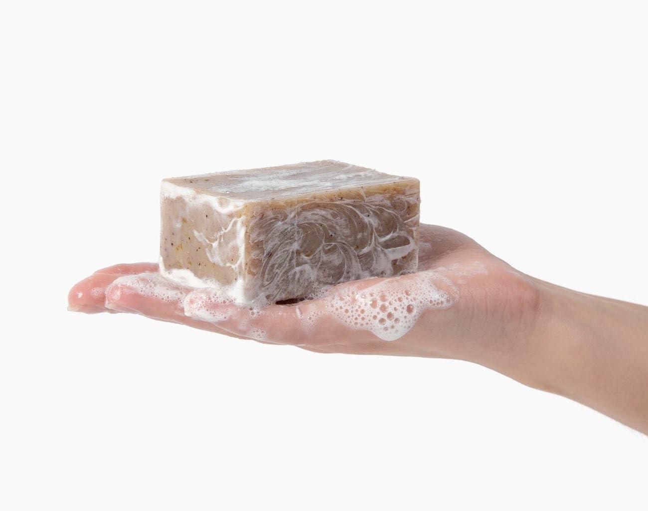 S.M.O.C. Skincare Certified Organic Eczema Soap for Face & Body, Unscented with Oatmeal, Aloe, Extra Virgin Olive Oil, & Cocoa Butter - Soap for Dermatitis, Psoriasis, Sensitive Dry Skin - For Adults & Children (1)
