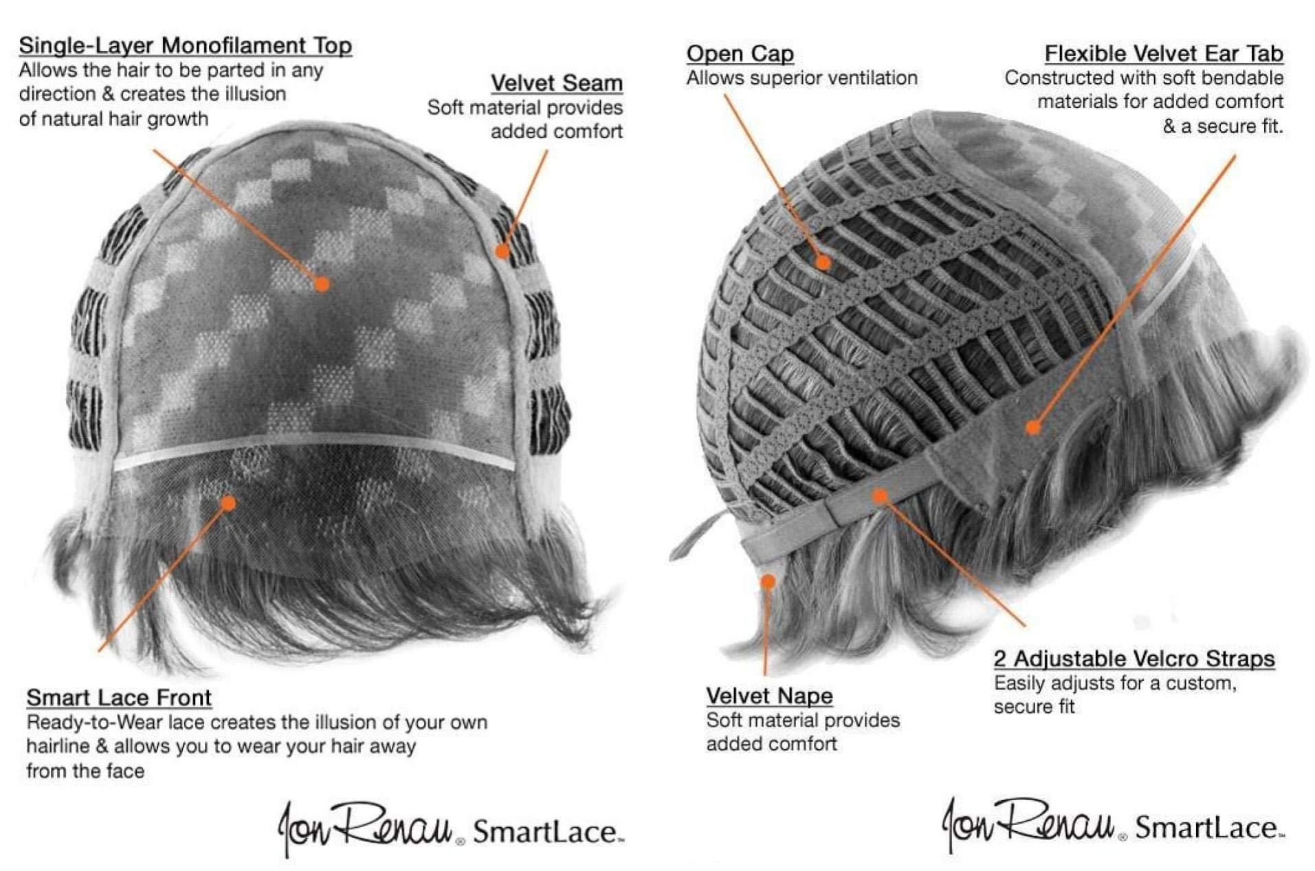 Jon Renau & Christy\'s Wigs Bundle - 4 items: Zara Wig by Jon Renau, Christy\'s Wigs Q & A Booklet, BeautiMark Synthetic Shampoo & Wide Tooth Comb - Color: FS613/24B