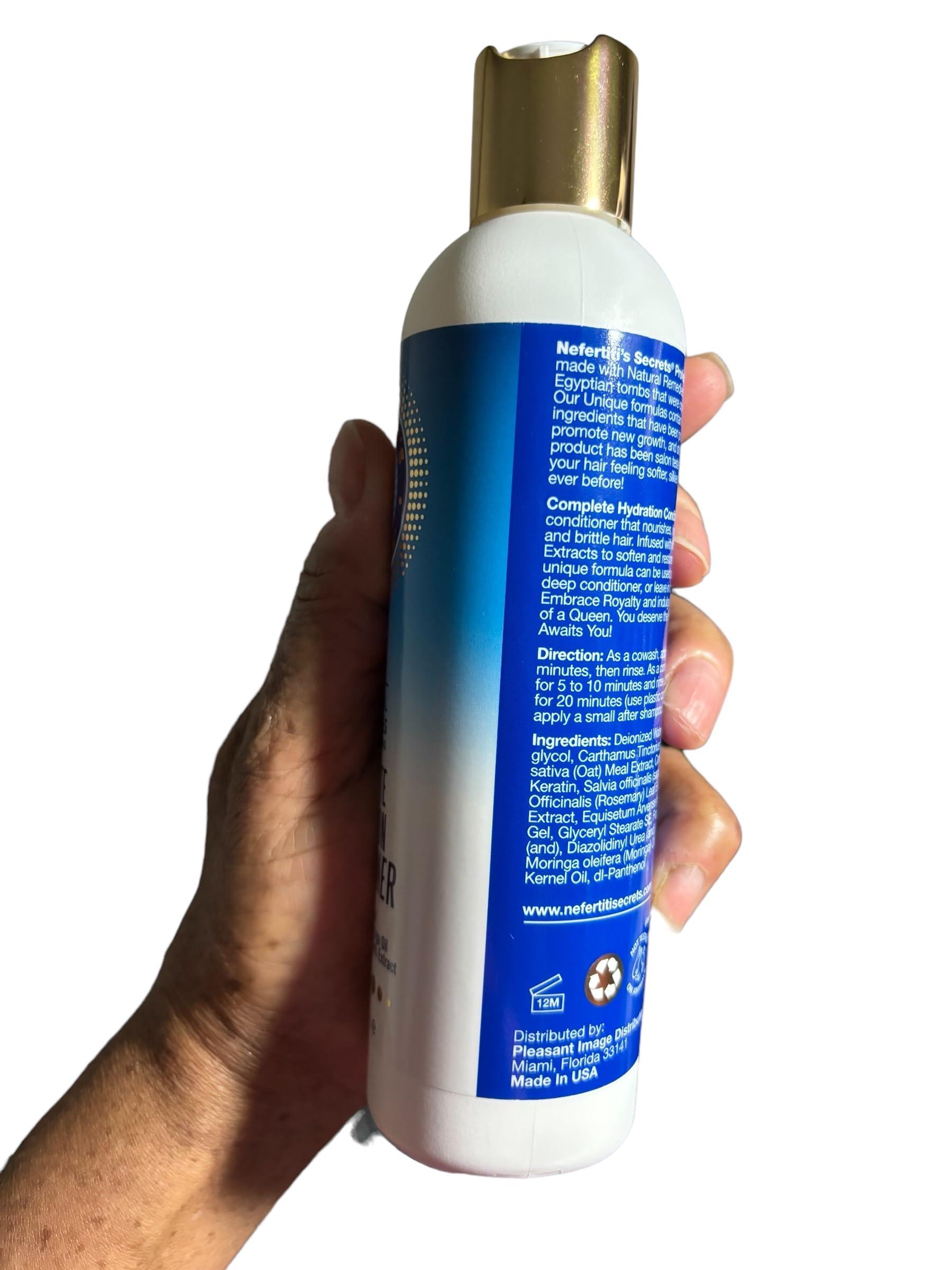 Nefertiti's Secrets Nefertiti’s Secrets Natural Remedies Collection | 100% Pure Oils | Hydration Combination Set | Hair Shampoo, Conditioner and Hair Treatments | Gift Set of 7 products