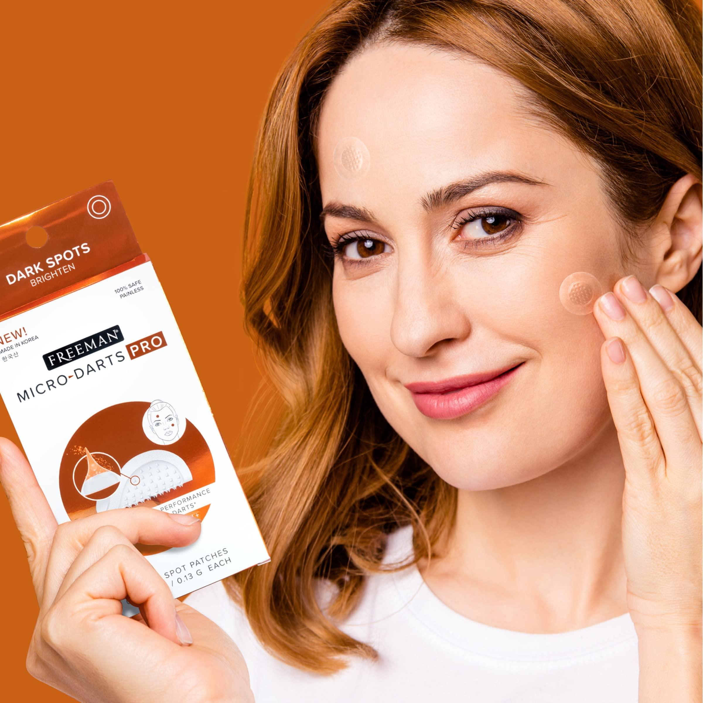Freeman Freeman Micro-Darts Pro - Dark Spot Patches, Post Pimple Brightening Skincare Patch, Hydrating & Brightening, Vitamin C, Invisible & Non-Invasive Skin Treatment, Get Glowing Skin, 1 Count