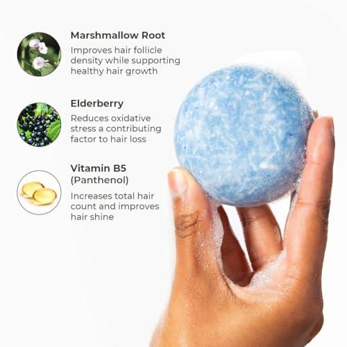 The Earthling Co. The Earthling Co. Shampoo Bar - Promote Hair Growth, Strengthen & Volumize All Hair Types - Paraben & Sulfate Free formula with Natural, Vegan Ingredients for Dry Hair (Wild Vanilla, 3 oz)
