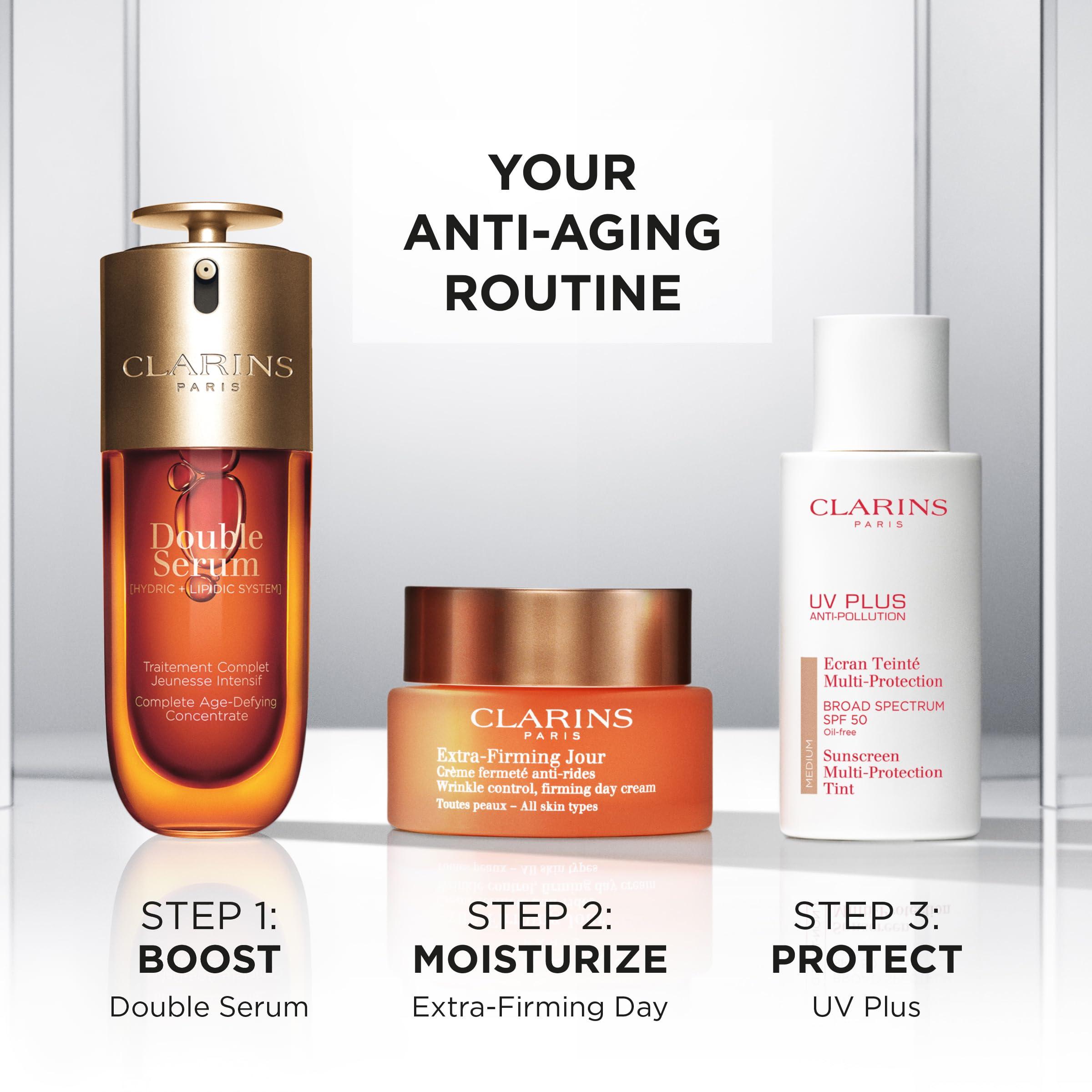Clarins Clarins NEW UV Plus Anti-Pollution, Broad Spectrum SPF 50 Tinted Face Sunscreen | Sheer Finish | Lightweight and Oil-Free | Triple Protection From UVA/UVB Rays, Free Radicals and Pollutants