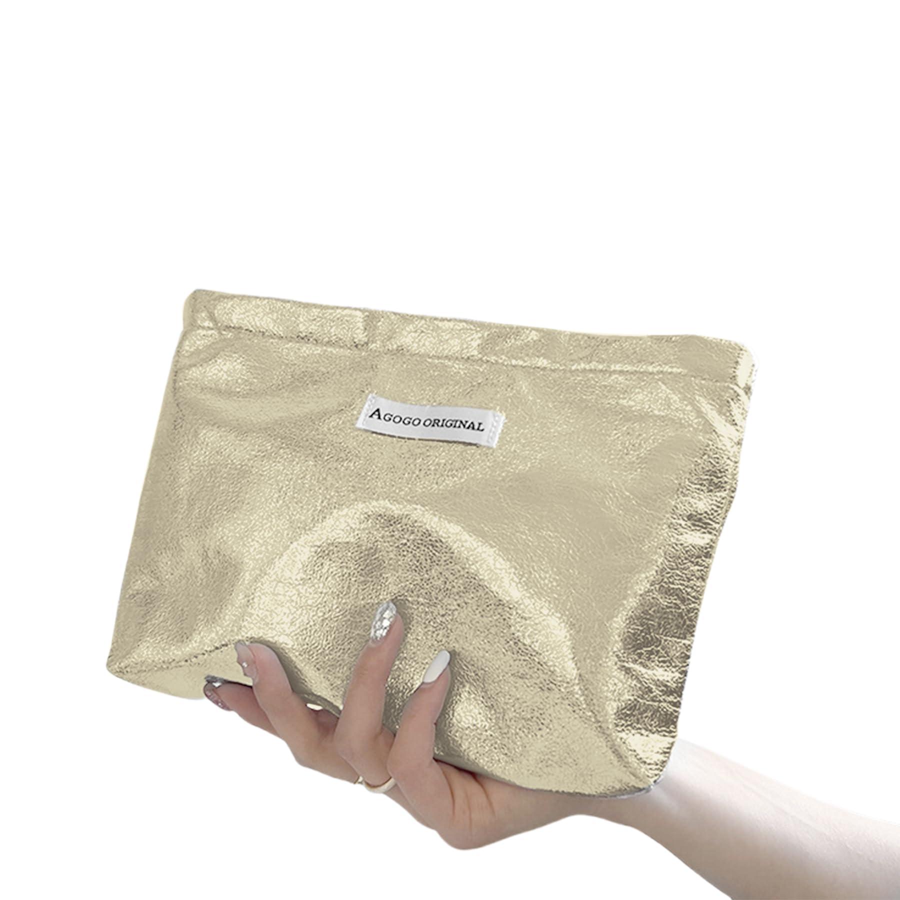 Amamcy Amamcy Sparkly Makeup Bag Toiletry Bag for Women Lightweight Waterproof Cosmetic bag Zipper Pouch Travel Accessories