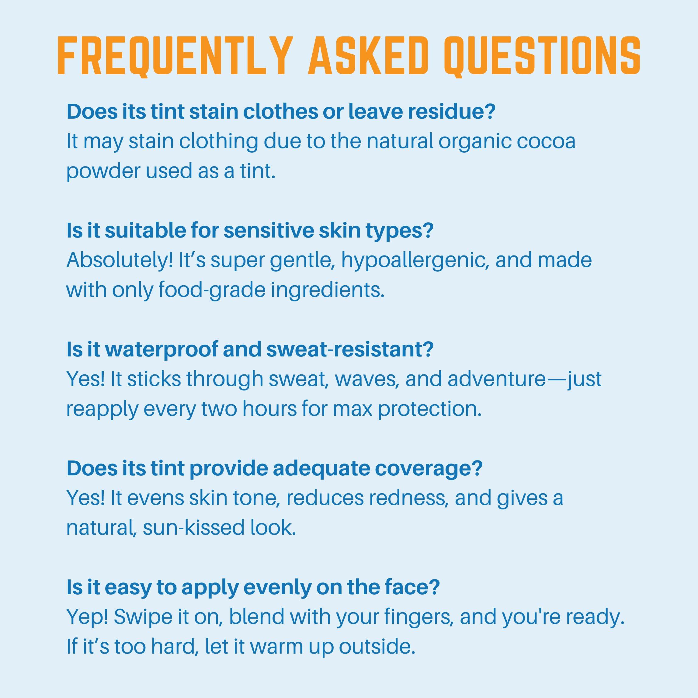 Waxhead Sun Defense Foods Waxhead Tinted Zinc Sunscreen Stick Face SPF 30 - Reef Safe Sunscreen, Tinted Zinc Oxide Stick Biodegradable, Waterproof, Skin Tone, Food-Grade, Non-Nano, Natural Non-Toxic Kids, Surfing (Tint, 3.7oz)