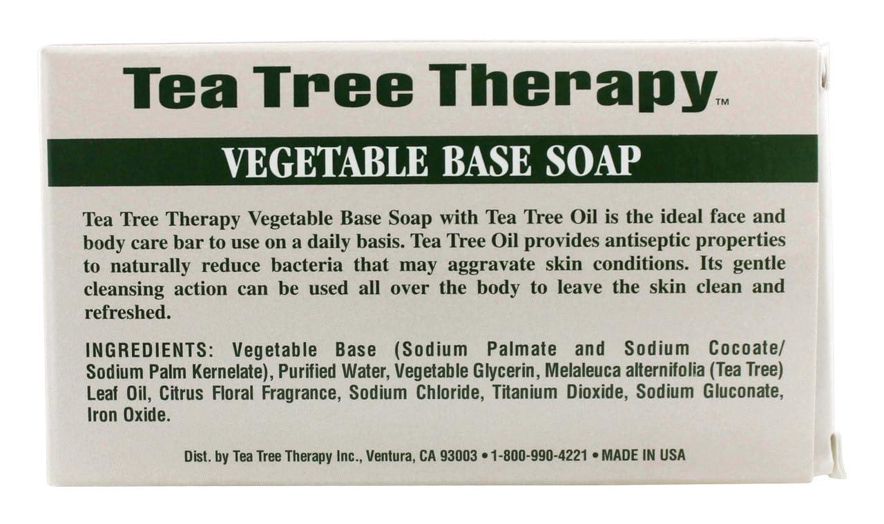Tea Tree Therapy Soap, Vegetable Base w/Tea Tree Oil, 3.5 oz.