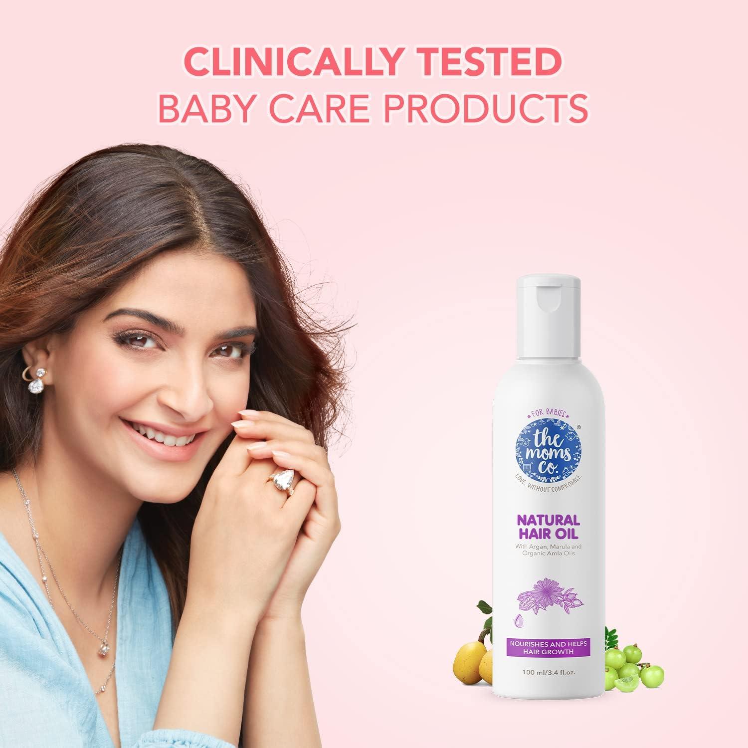 India Virgin Coconut Natural 10-in-1 Baby Hair Oil with Argan, Avocado, Bhringraj and Organic Amla, 100ml