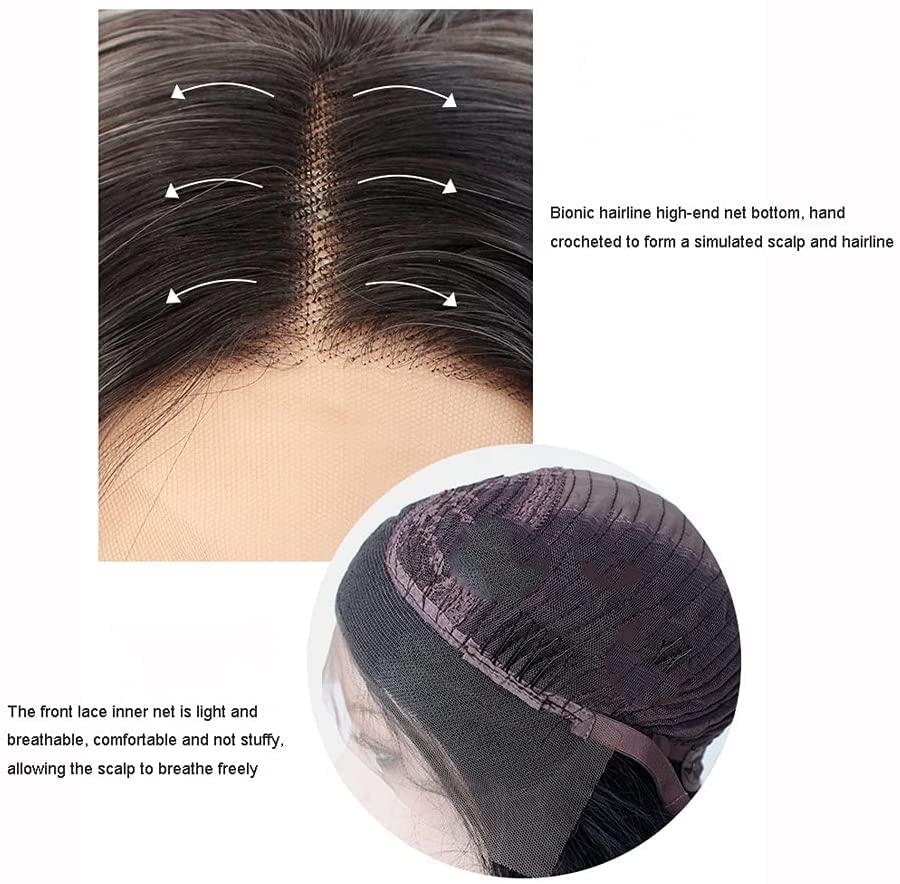 Generic Wig Wig Long Straight Hair Matte High Temperature Silk Material Wig for Daily Party Use for Daily Party Use (Color : Wine Red)