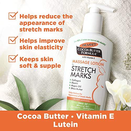 Palmer's Palmer's Cocoa Butter Formula Massage Lotion For Stretch Marks with Vitamin E and Shea Butter Women Body Lotion, 8.5 Ounce (Pack of 2)