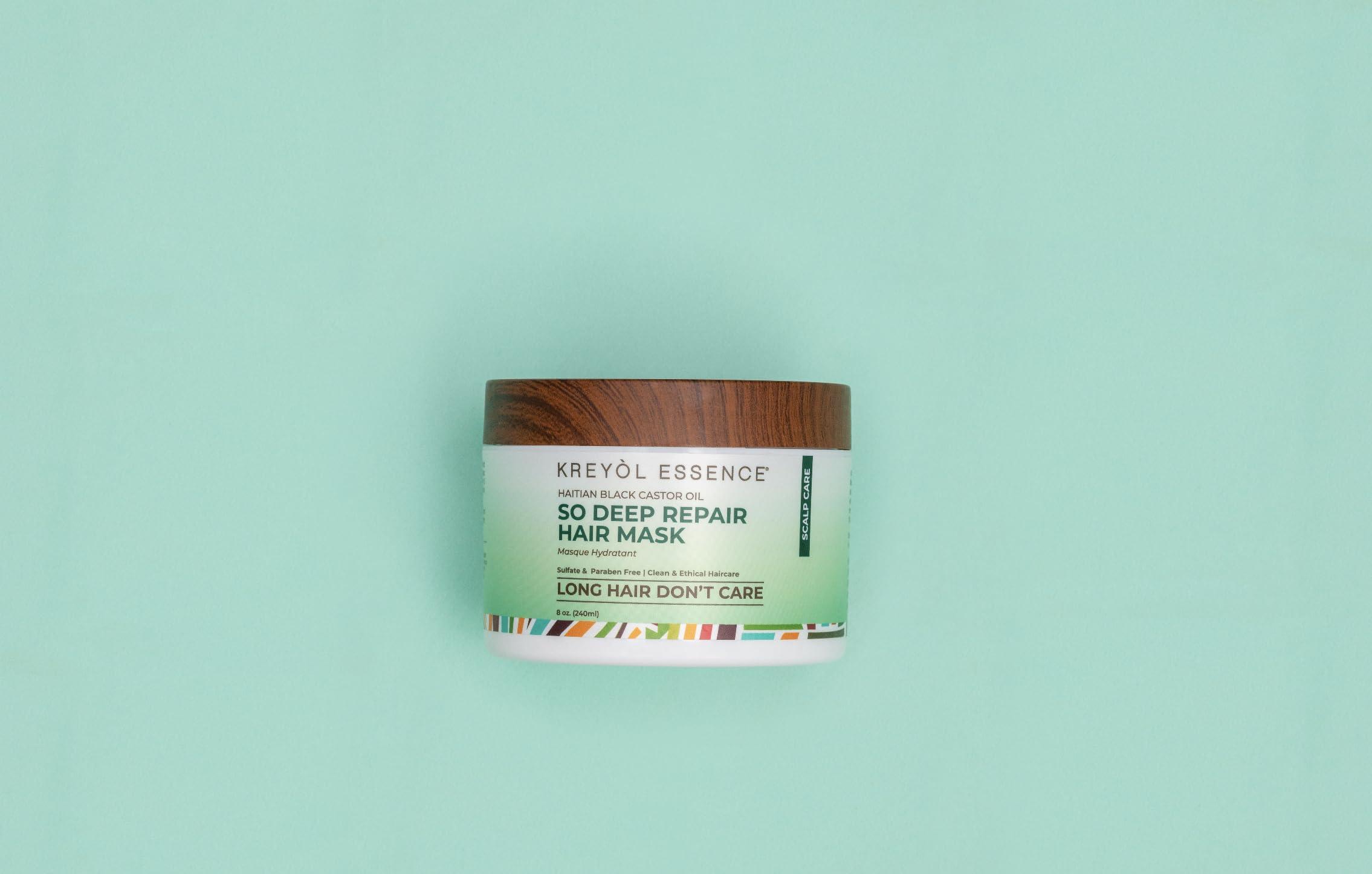 KREYÒL ESSENCE Kreyol Essence  8 Oz DEEP CONDITIONER MASK, Scalp Care Reduce Shed + Repair Hair Mask, Overnight Moisture Mask