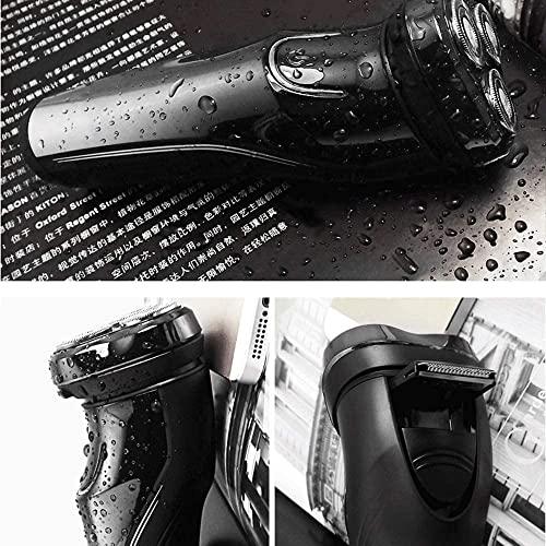 Dongng Dongng Men Electric Shaver, Rechargeable Corded and Cordless Electric Razor for Men with Pop-up Trimmer,Wet Dry Waterproof (Black)