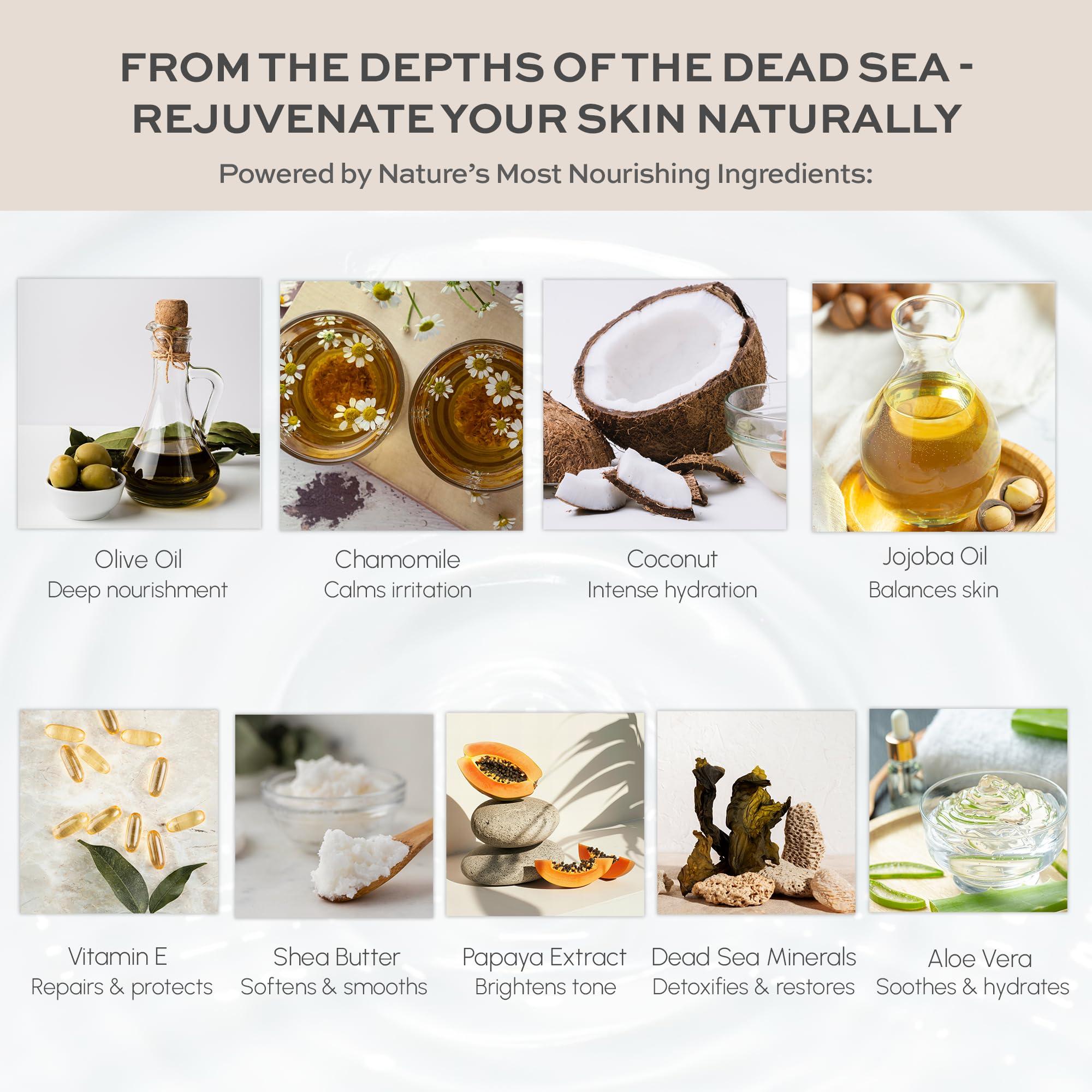 ARIANNA ARIANNA-SKINCARE Ultra Rich Mineral Body Butter Dead Sea Body Butter For Dry Skin Repair Rich Vegan Hydrating Moisturizer (Milk & Honey)