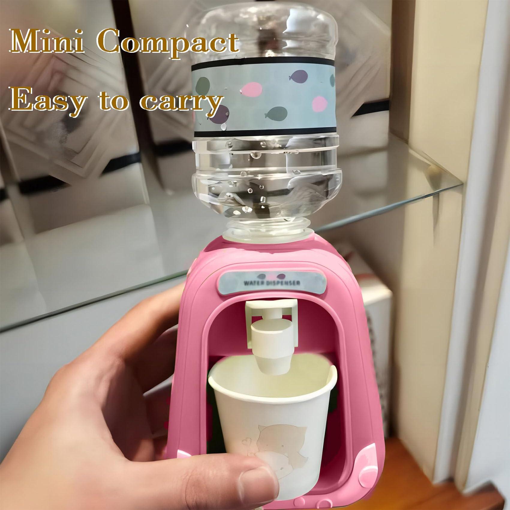 WdrKo Mini Water Dispenser for Makeup,Micellar Water Dispenser,Mini Water Dispenser,Mini Water Dispenser Makeup Remover,Mini Micellar Water Dispenser (Green(with 10 Cup+10 Cotton Pads))