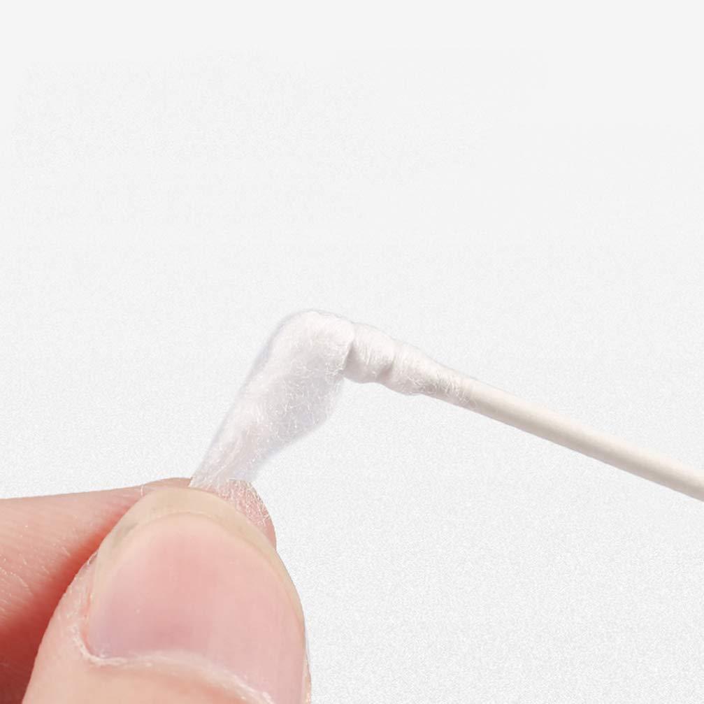 EXCEART Baby Cotton Swabs 2 Box 400Pcs Baby Safety Swabs Double Spiral Tips Cotton Swabs Paper Sticks Natural Cotton Buds Ear Cleaning Swabs White (200Pcs in 1 Box) Pointed Cotton Swabs