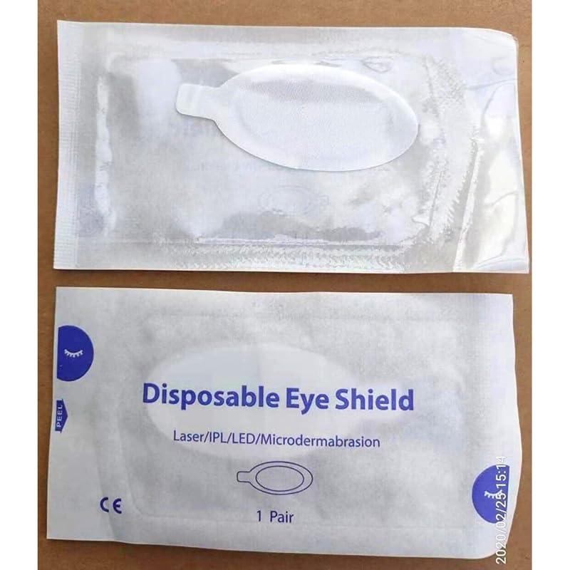 Eagle Pair Disposable Eye Shield for IPL Beauty Laser Hair Removal Cosmetology 190-11000nm Protection Eyepatch (100)