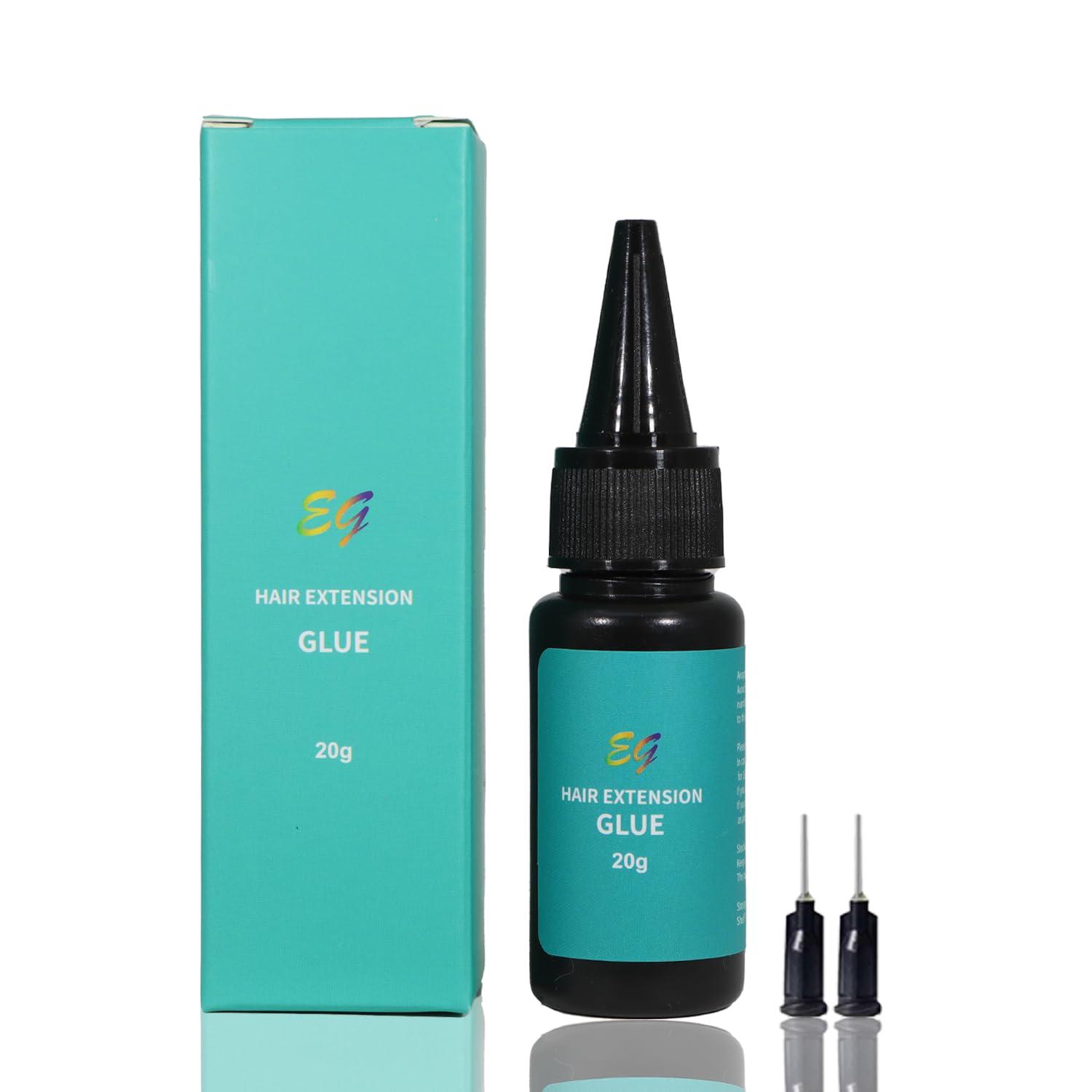 Lhbxthk Hair Extension Glue,Glue for Hair Extensions, UV Hair Glue Hair Bonding Glue Hair Extension Tool