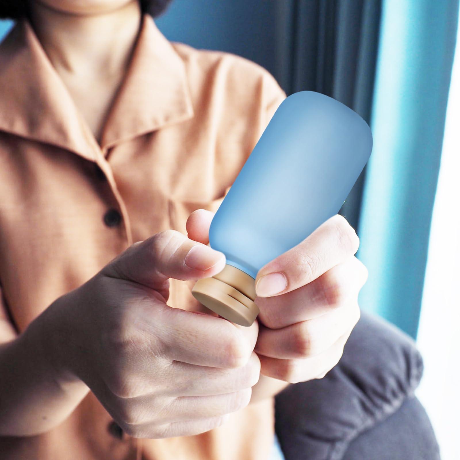 Healeved Healeved 4PCS Travel Bottles for Toiletries 200ml /6.7oz Travel Shampoo Bottles Empty Refillable Lotion Bottles Travel Size Toiletries Bottles Squeeze Bottles with Flip Cap Lotion Container