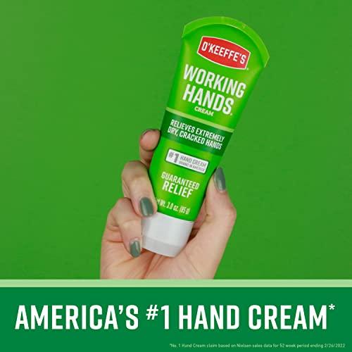 O'Keeffe's O'Keeffe's Working Hands Hand Cream for Extreme Dryness - 3 oz Tube (2 Pack) - Repairing Skincare for Cracked, Dry Hands