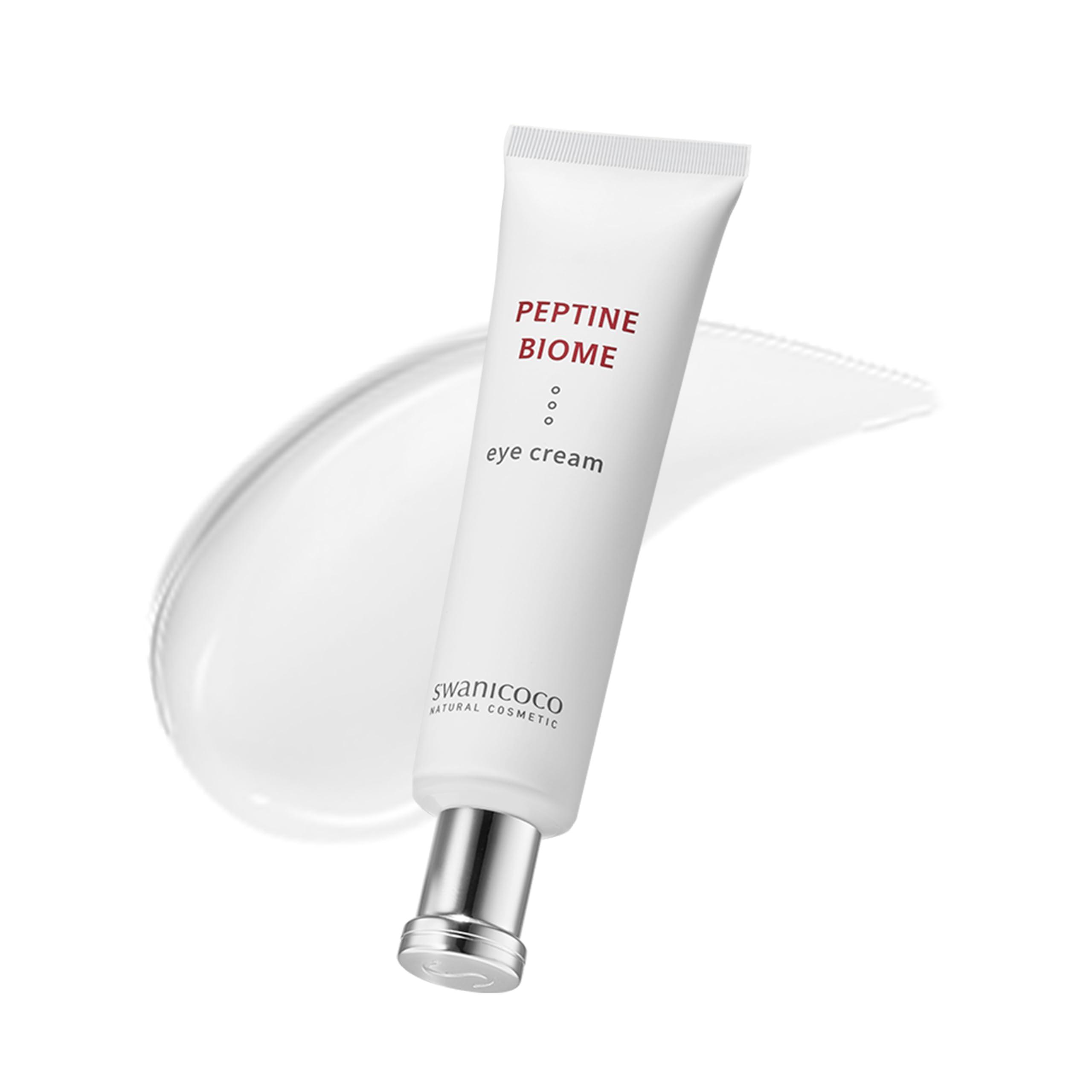 SWANICOCO SWANICOCO Ultra Peptine Biome Eye Cream 30 Low Molecular Peptide and 18 Microbiomes, Sensitive Skin Anti Aging Eye Cream for Wrinkles & Crows Feet Korean Skincare 30ml 1 Fl Oz