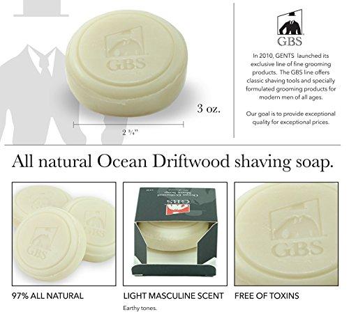 G.B.S G.B.S Men's Grooming Set - Double Edge Safety Razor Rubber Coated Butterfly Non-Slip Long Razor, All-Natural Soap, Synthetic Brush Stand, Ceramic Mug, Includes 15 DE Blades