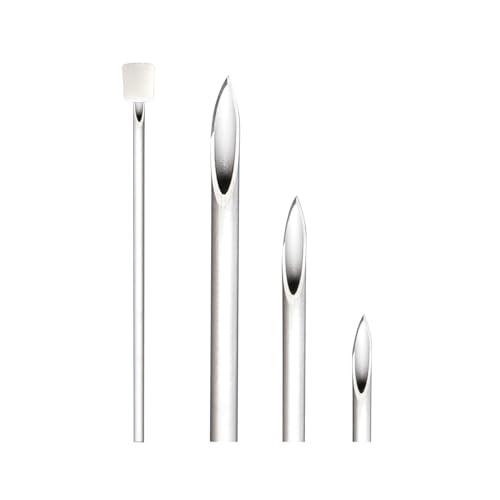 BodyJewelryOnline 5PCS Piercing Needles 12G 316L Surgical Steel Disposable Sterile Hollow Piercing Needles Ear Nose Belly Nipple Tongue Lip Body Piercing Needles 12 Gauge