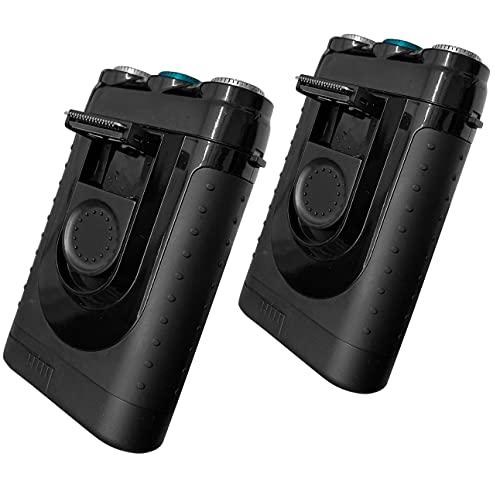 Bell+Howell Tacshaver by Bell+Howell Moustache and Beard Rotary Shaver with Pop-up Trimmer for Sharper Moustache and Sideburn Edges Seen On TV (Set of 2 Rechargeable)