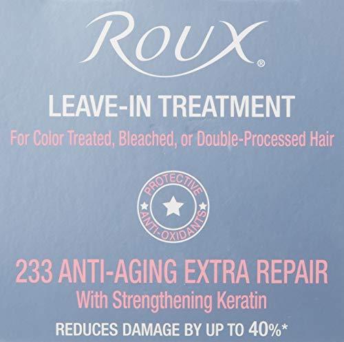 Roux Roux 233 Anti-Aging Extra Repair, Leave In Treatment with Strengthening Keratin, 3 Applications per Box