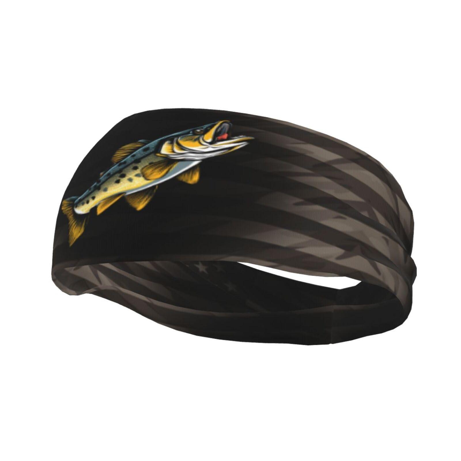Piguncle Piguncle Pickerel Fish 3 Sports Sweatband Defense Zone: Premium Quality Headbands for Active Lifestyles