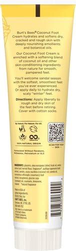 Burt\'s Bees Burt\'s Bees Coconut Oil Foot Cream, Package May Vary, 4.3 Oz (Pack of 2)