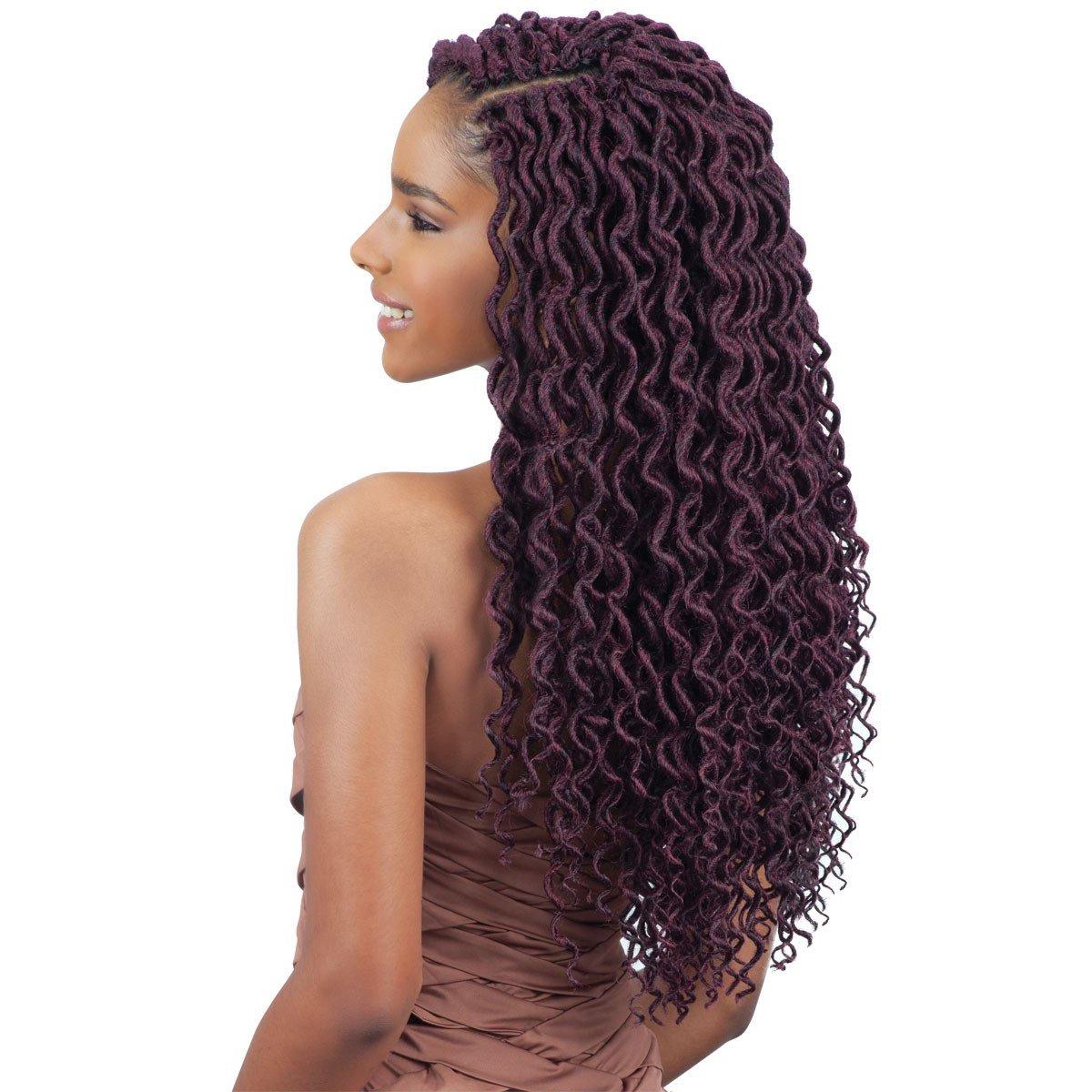 Freetress Freetress Braids 2X Soft Curly Lite Faux Loc Crochet Synthetic Braiding Hair - (18\", Color:613)