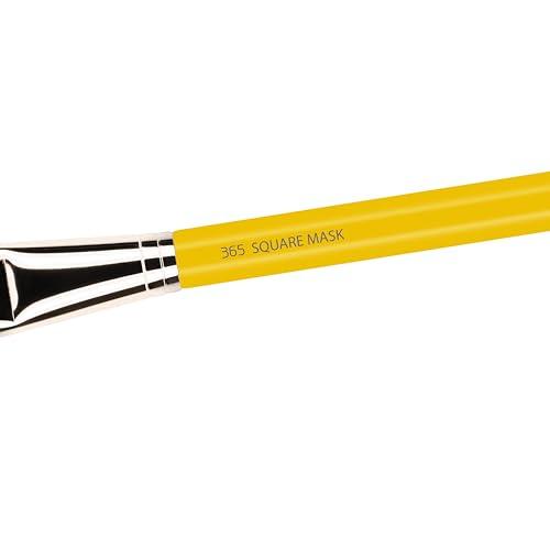 BDELLIUM TOOLS Bdellium Tools Professional Makeup Brush - Studio Series 365 Square Mask - With Soft Synthetic Fibers, For Applying Face Masks (Yellow, 1pc)