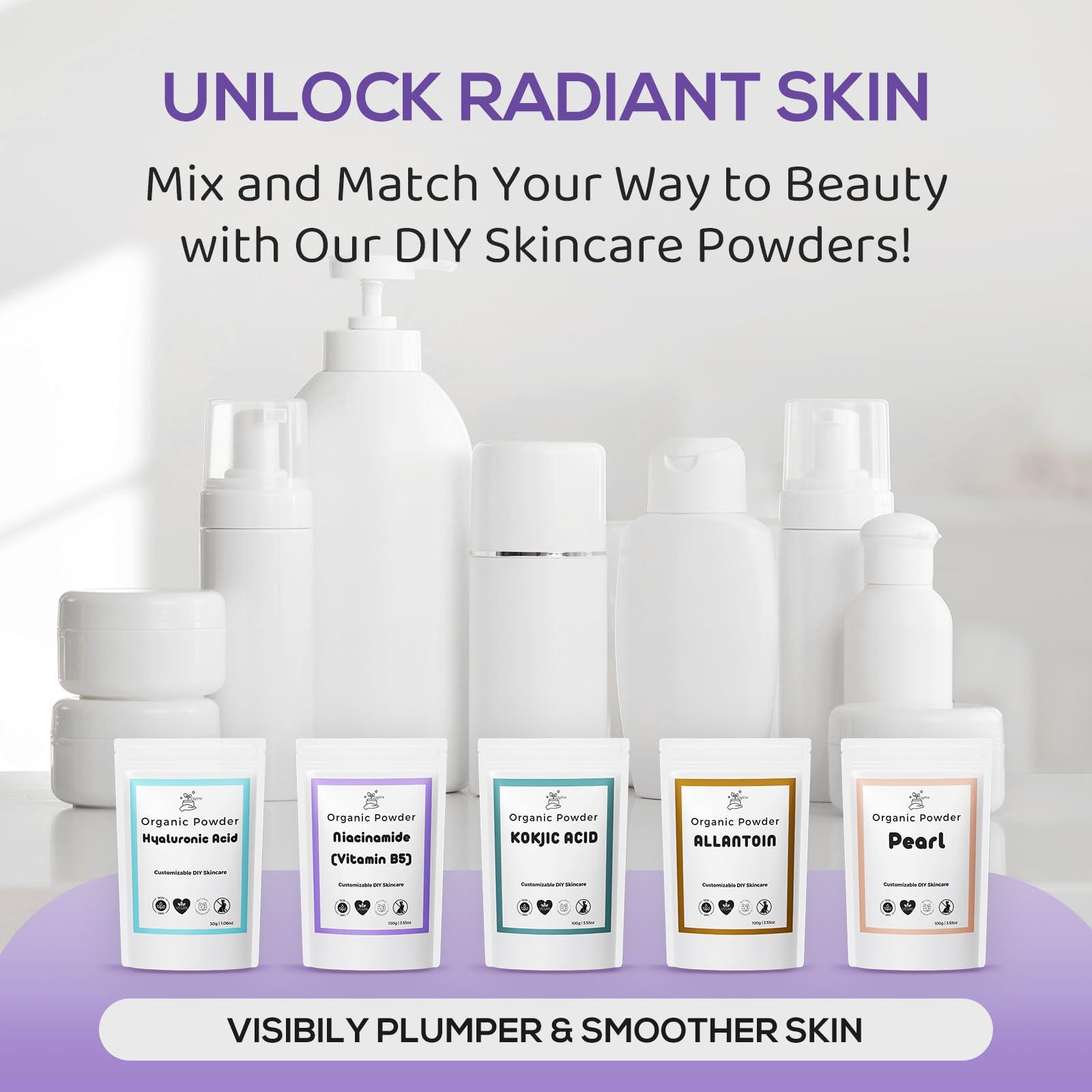 Vagiria Freshwater Pearl Powder for DIY Skincare - 100% Natural and Radiance-Boosting