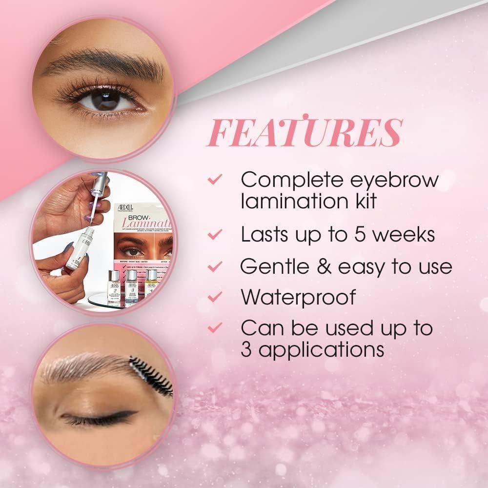 Ardell Ardell Brow Lamination Kit, Lift, Shape, and Define Brows, Waterproof, 1-pack