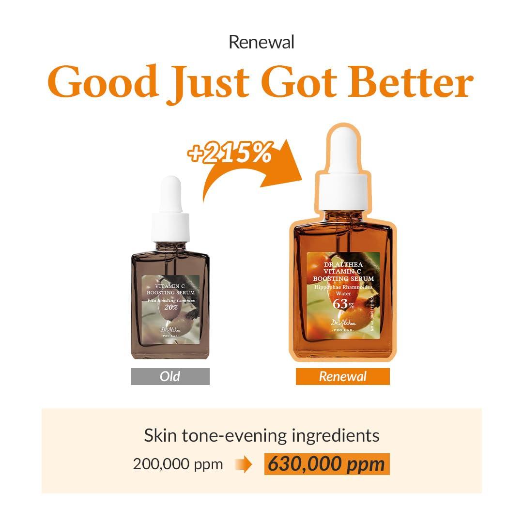 Dr.Althea Dr.Althea Vitamin C Boosting Serum | Daily Facial Serum with TRANEXAMIC ACID for All Skin Types | Helps Remove Dark Spots & Uneven Skin Tone | Korean Vegan Skin Care (Vitamin C Boosting RENEWED)