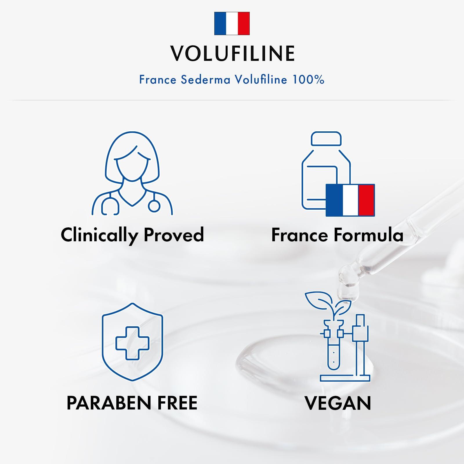 TOSOWOONG TOSOWOONG Volufiline Serum, 100% France Sederma Volufiline Concentrate for Plumping, Skin firming, Boost and Glass skin, glow Skincare for Face, lip and body, 11ml 0.37 fl. oz.