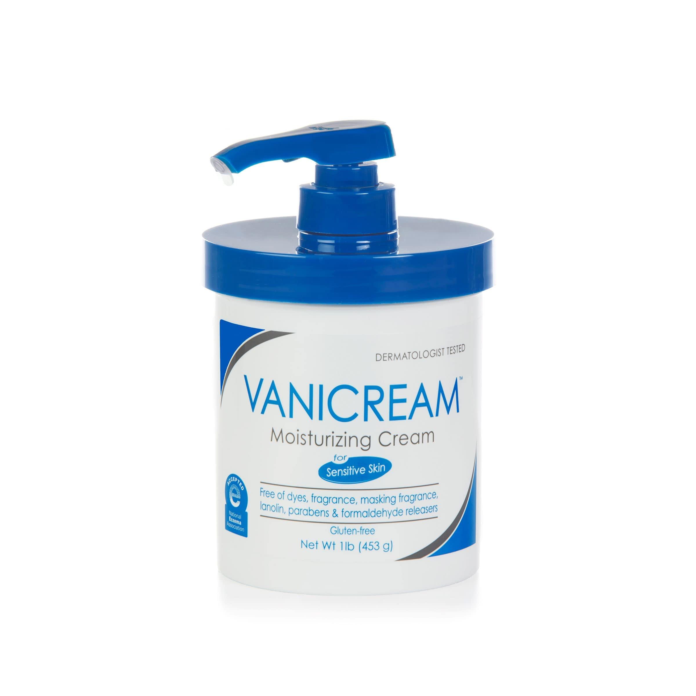 Vanicream Vanicream Moisturizing Skin Cream 16 Ounces and Pump Dispenser 16 fl oz Moisturizer for Sensitive Skin