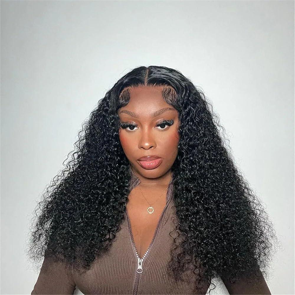 JHXIN JHXIN 11A 13x4 Lace Front Wig 180% Jerry Curly 100% Human Hair(30 inch)