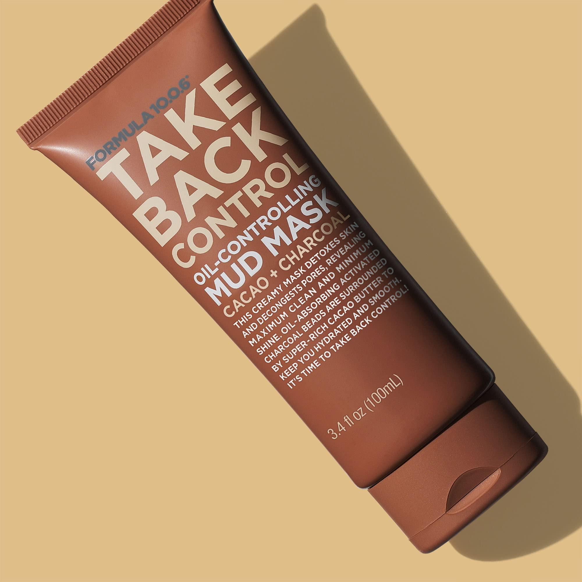 FORMULA 10.0.6 FORMULA 10.0.6 - Take Back Control Oil-Controlling Mud Mask - Creamy Mud Mask, Detoxes Skin & Decongests Pores 3.4 fl oz (100ml)