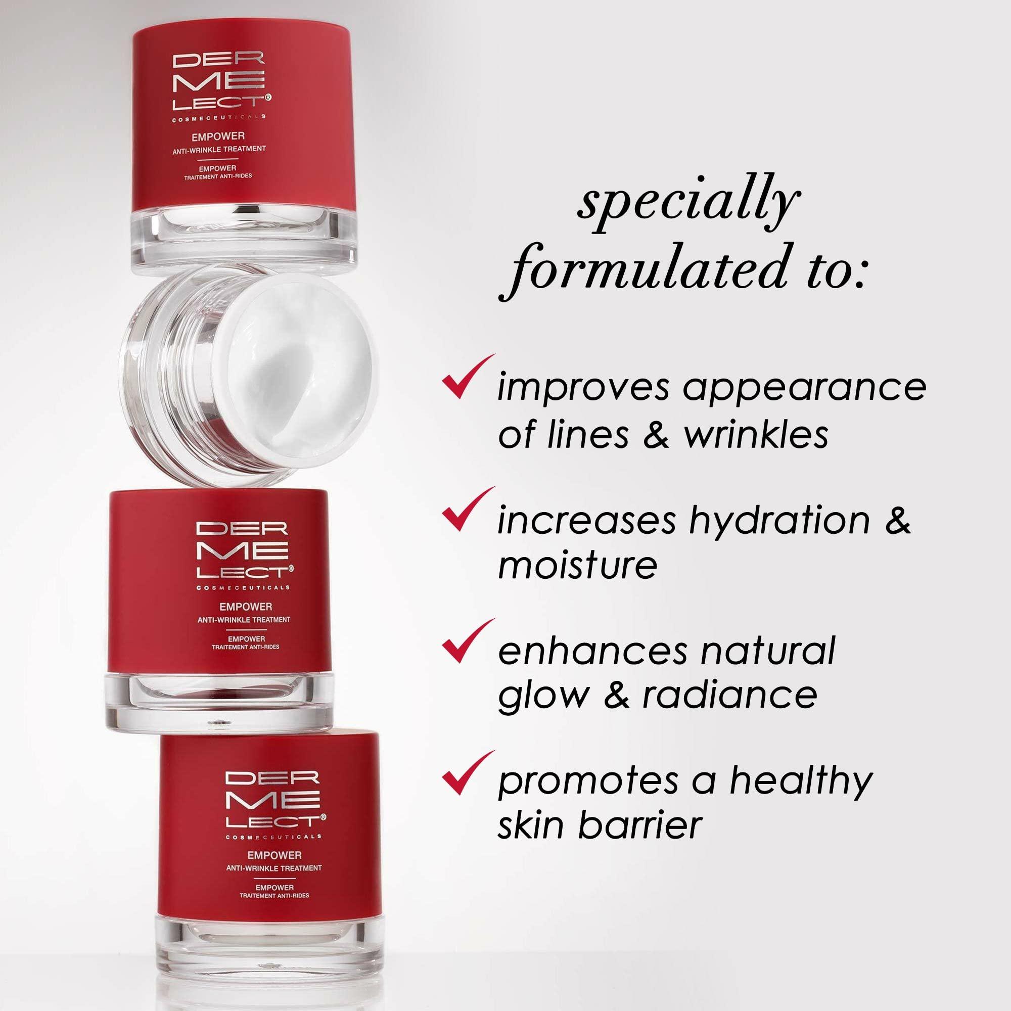 Dermelect Dermelect Wrinkle Targeting Kit Anti-Aging Facial Treatment Duo for Fine Lines, 11 Lines, Crows Feet & Expression Wrinkles