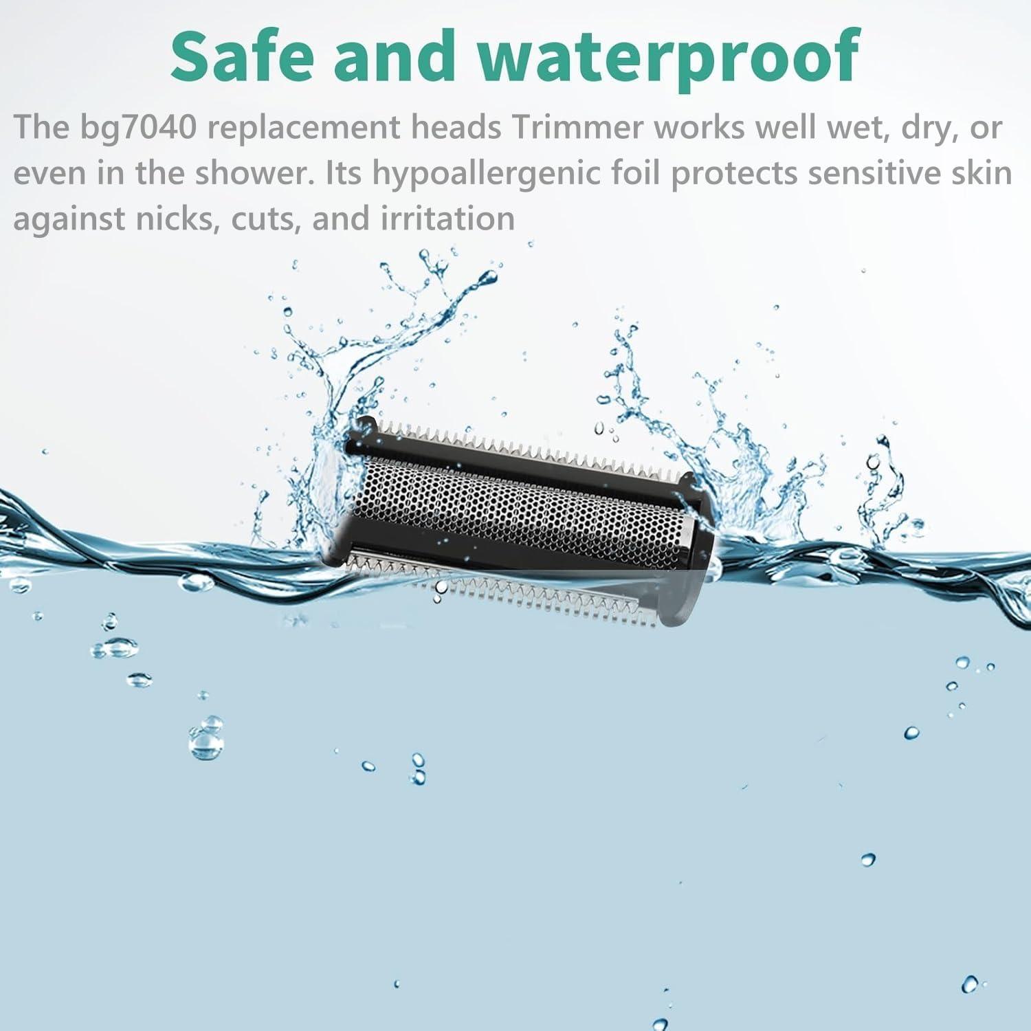 Fivoras BG2000 Replacement Head Compatible With Philips Norelco Bodygroom Series 7000, BG7030, BG7040, BG2029, BG2030, BG2040 BG5025 Replacement Head 2-Pack