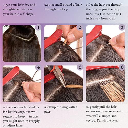 Hairro Microlink Hair Extensions Human Hair Micro Loop Bead In