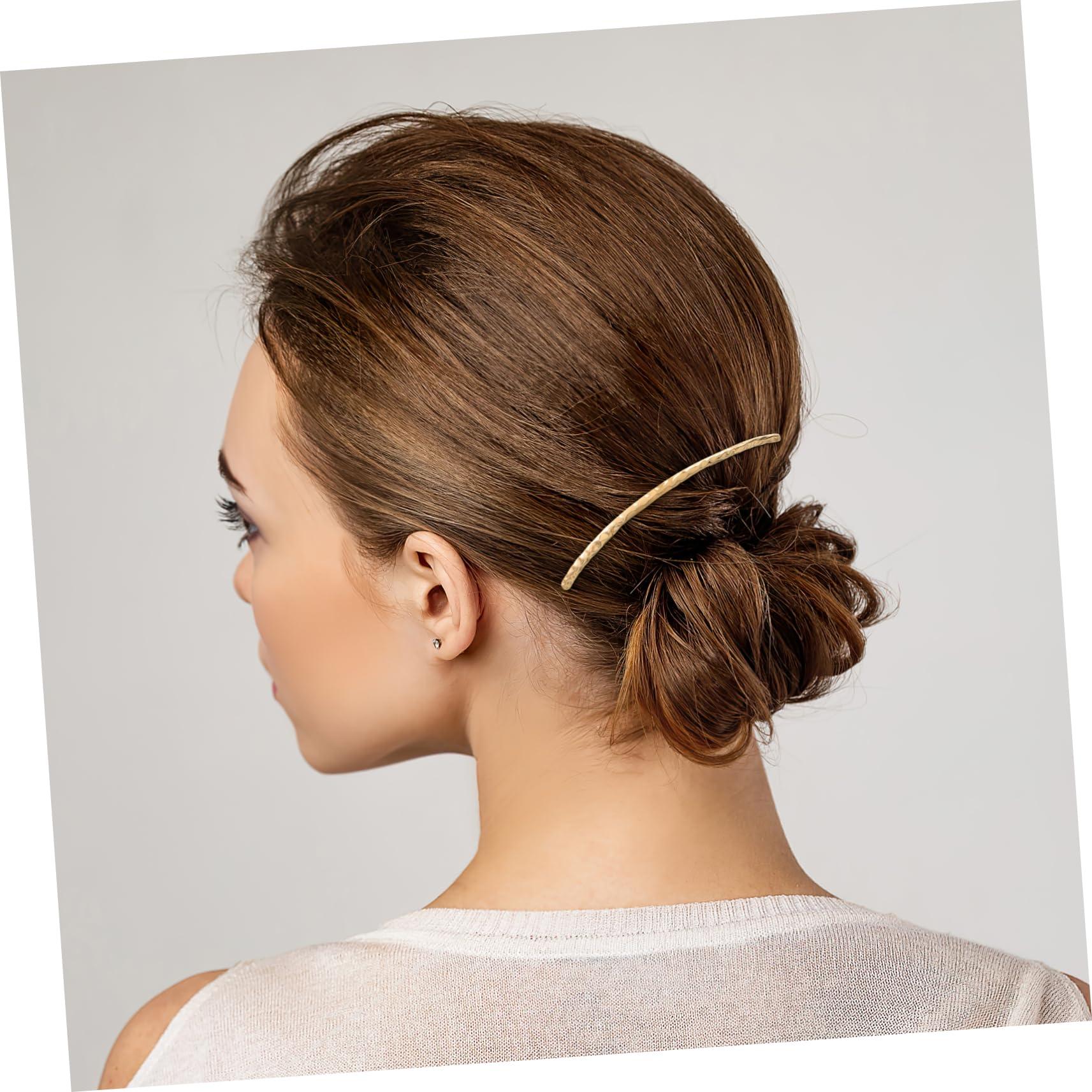 Beatifufu Beatifufu 6 Pcs Straight Hair Comb Hair Accesories French Twist Hair Comb Hairpiece Ongles Bridal Veil Comb Silver Hair Comb for Women Hair Barrettes for Gold Pearl Side Comb Alloy