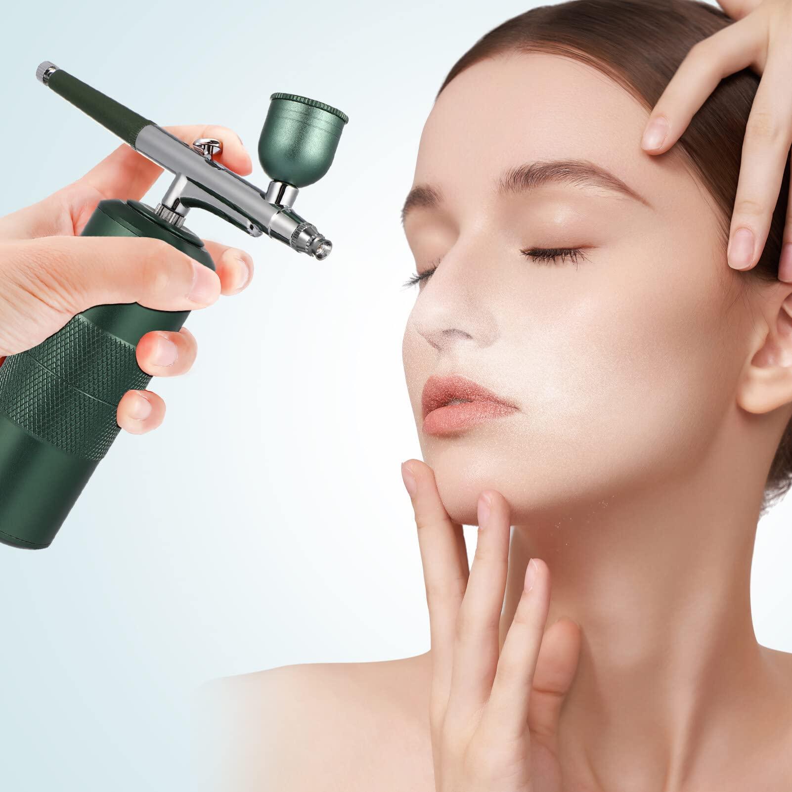 EXCEART EXCEART Charging Airbrush Kit Mini Airbrush Machine Compressor Spray for Makeup Nail Art