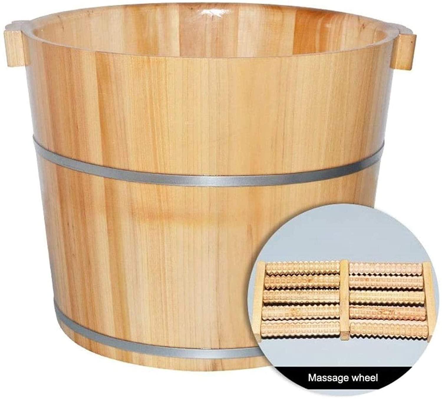 GenSDH GenSDH Foot Bath Spa Large Foot Soak Tub,Foot Massage at Home Spa Treatment | Relax,Foot Soak Ucket Made of Solid Wood,Foot Spa for A (Size : B) (B)